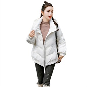 2021年新款羽绒服女装感小众清新宽松显瘦保暖短款纯色外套图片