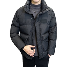 2025新标90白鸭绒高品质店主风纯色休闲羽绒服男外套23803-P260，男装羽绒服，电商A413