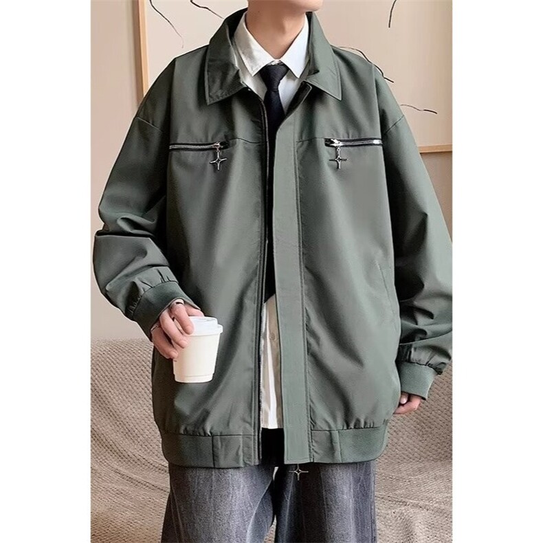 WT199-P60翻领工装外套,男装工装外套,电商B323A