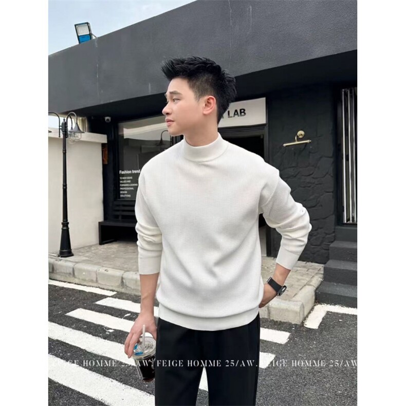 网图慎用 半高领毛衣 2025秋冬男装打底衫 B216 MY5163 P65图片