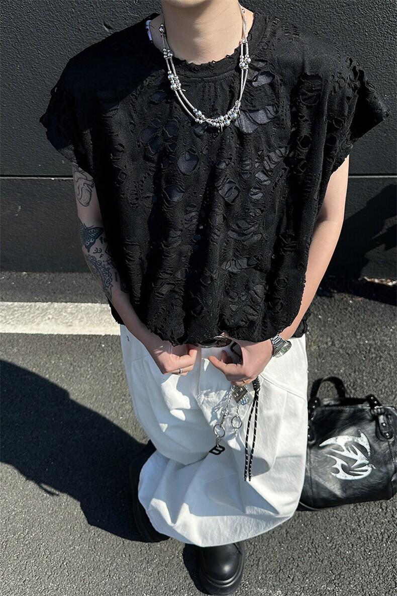8XL-M重磅！特大码短袖T恤背心男宽松休闲百搭篮球服DX318P28,男装T恤,电商D206-1