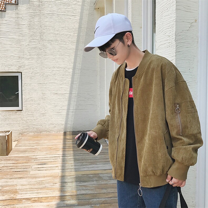 秋季港仔灯芯绒oversize圆环 宽松夹克外套703-JK128-P65图片