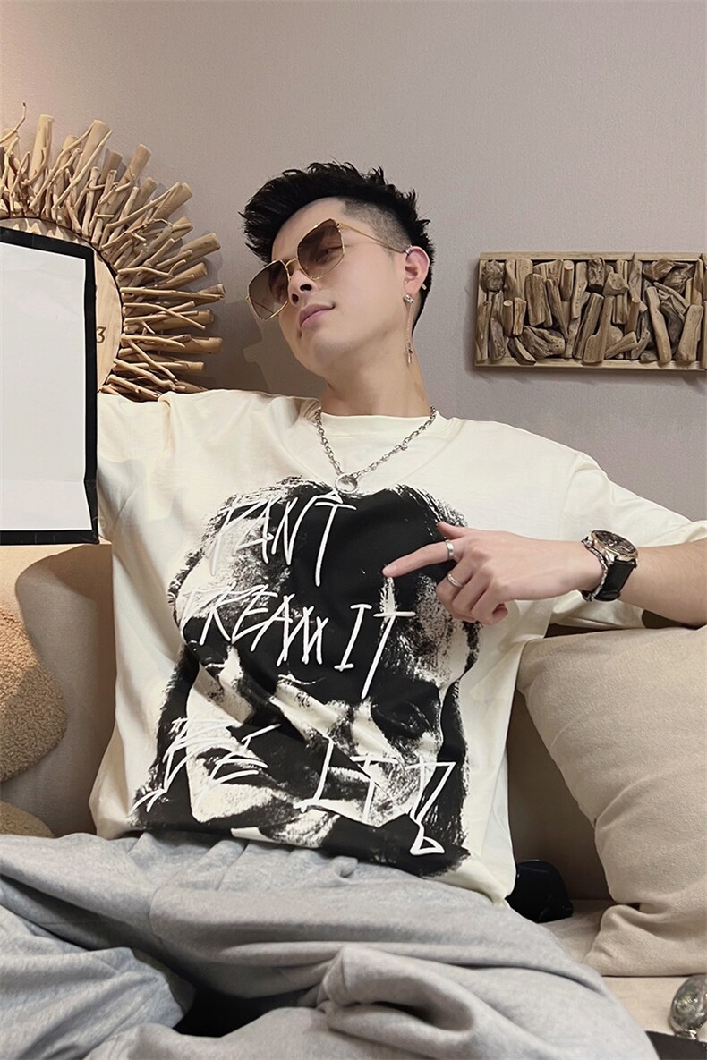 X50-M-3XL-P45控6895%棉5%聚酯纤维印花款,男装T恤,电商A216