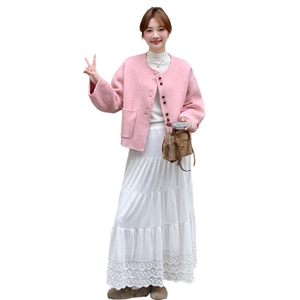 温柔小香风双面呢羊毛外套女2025新款气质减龄韩系流行巨好看大衣图片
