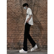 图片已授权弹力渐变大码微喇毛边直筒牛仔裤男K860-K861-K866-P50，男装牛仔裤，星座205
