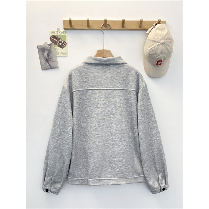 复古开衫卫衣春秋季潮牌宽松休闲外套上衣,女装短外套,星座410-6（原星座1304-1）