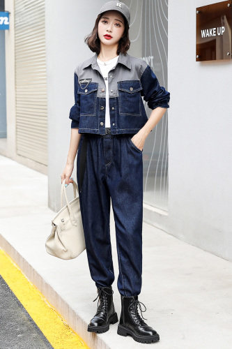 时尚套装女2023秋季新款女装韩版时尚休闲两件套套裤潮,女装套装/套裙,慧尚依恋