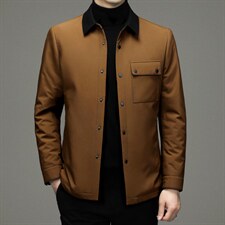 中年男新款冬季加厚棉服爸爸冬装短款棉衣外套ZL2258-P175，男装棉衣，星座1105-3