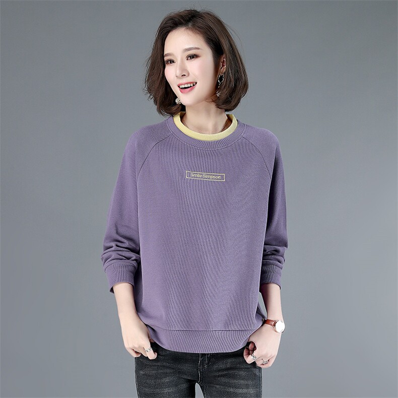 【全年有货，永不下架】卫衣女春秋韩版宽松刺绣洋气休闲妈妈上衣，女装卫衣/绒衫，3200格调