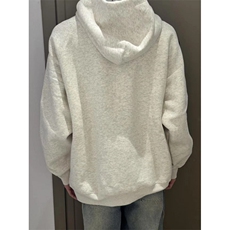 WE1741-P53美式复古条纹小熊刺绣连帽卫衣男女，男装卫衣，电商B323A
