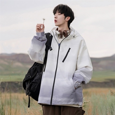 G0121-P72秋季新款日系cityboy渐变连帽宽松夹克，男装夹克，星座109