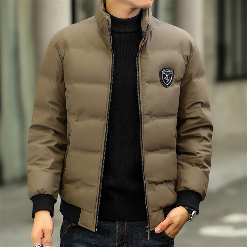 男装冬季新款男士御寒羽绒服中年宽松免烫爸爸装上衣加厚保暖外套,男装羽绒服,电商B212（原钱塘6029）