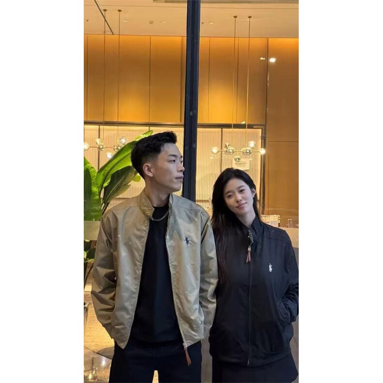 网图春季复古立领刺绣外套男千鸟格休闲夹克J9901P70，男装夹克，电商C323