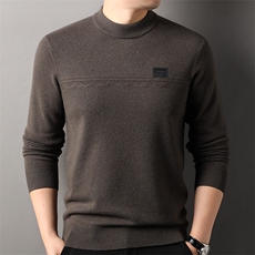 含羊绒男士中高端商务休闲羊毛衫贴身舒适柔软毛衣，男装针织衫/毛衣，钱塘207-1