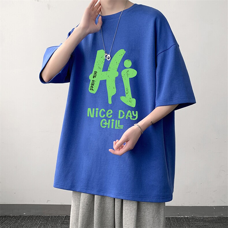 230g重磅纯棉短袖t恤男大码半袖半截袖DX17418-P20,男装T恤,电商A040