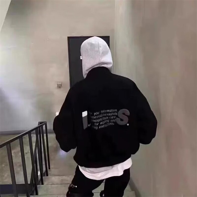 春秋新款立领外套刺绣设计感棒球服小个子宽松百搭休闲夹克上衣，男装夹克，星座506A