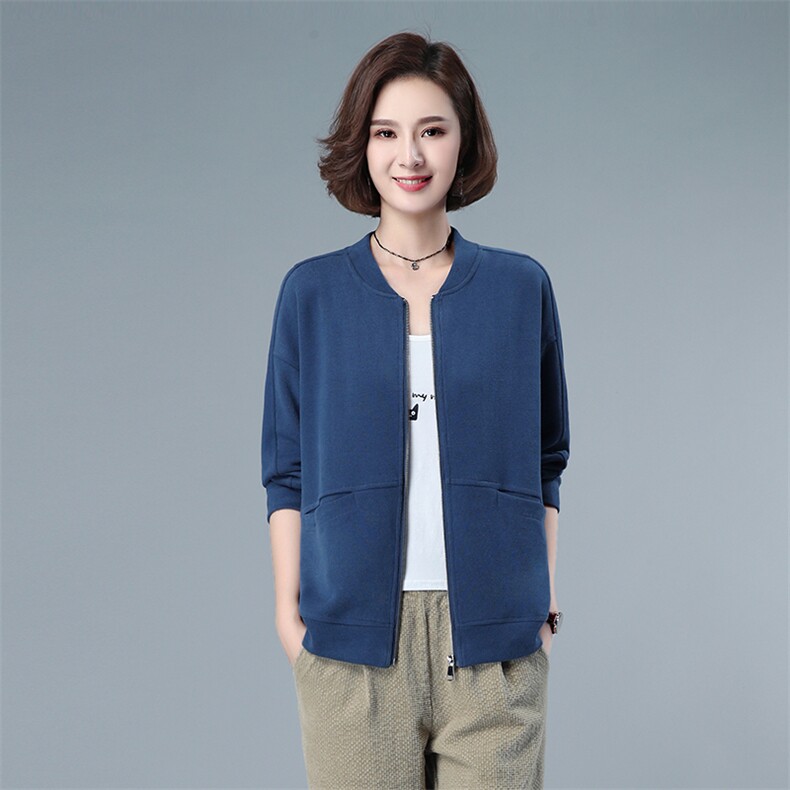 2021年秋季新款时尚休闲百搭短款外套女士短款宽松显瘦韩版棒球服,女装短外套,简韵佳