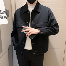 现货2025秋季社会小伙男明线工装斜纹夹克外套JK31P105控138，男装夹克，电商B276A