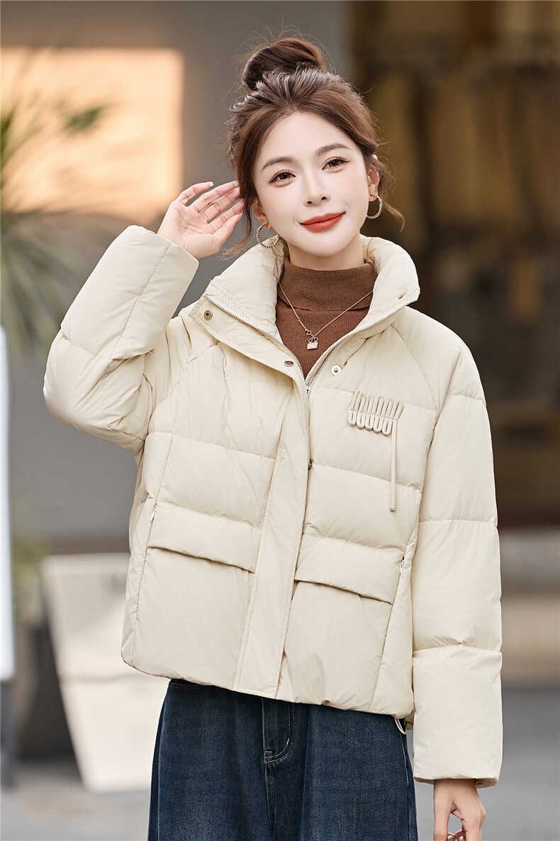 冬季90白鸭绒羽绒服保暖厚款韩版网红通勤简约羽绒服外套,女装羽绒服,姿衣坊