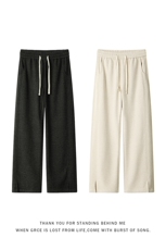 秋季420g重磅人字纹毛呢开叉窄版大码休闲裤男K5933-特P40控78，男装休闲裤，电商A001-1