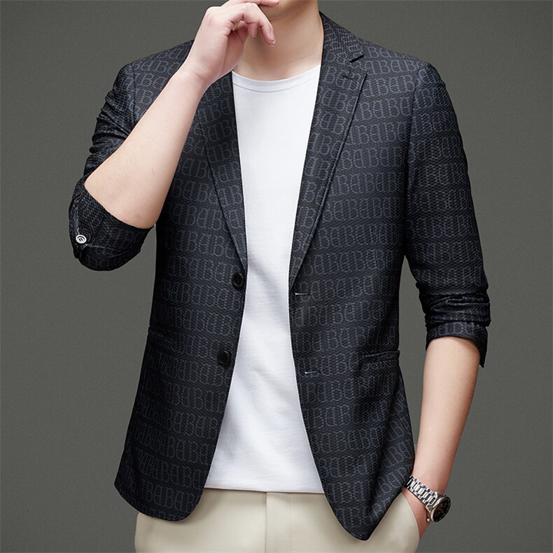 DJ8865钱塘2020-3秋冬季新款时尚休闲简约中年男士西服货稳P147,男装西服,钱塘207-3