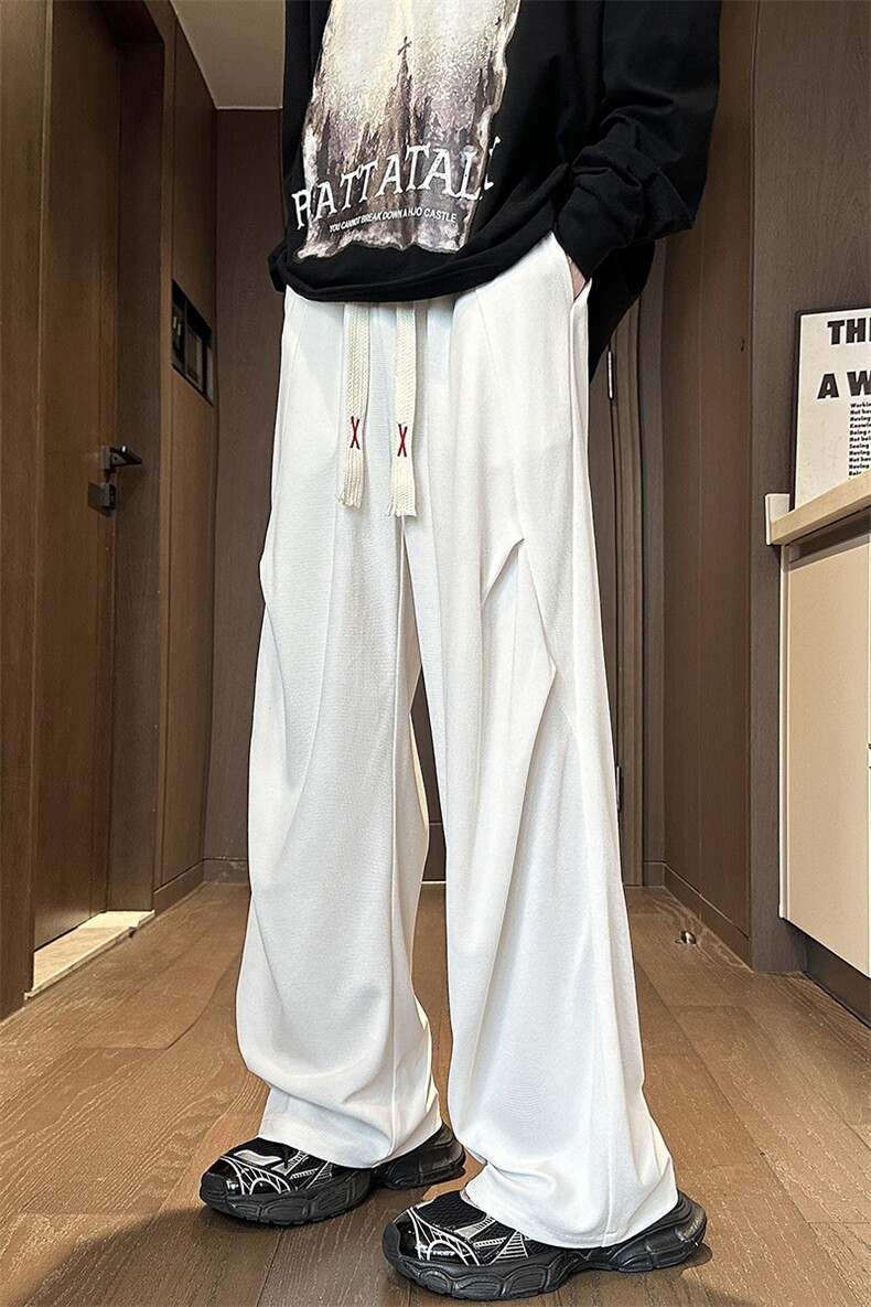 YK131特P38控68品质保障！秋装舒适面料打褶情侣宽松休闲长裤,男装休闲裤,电商A249