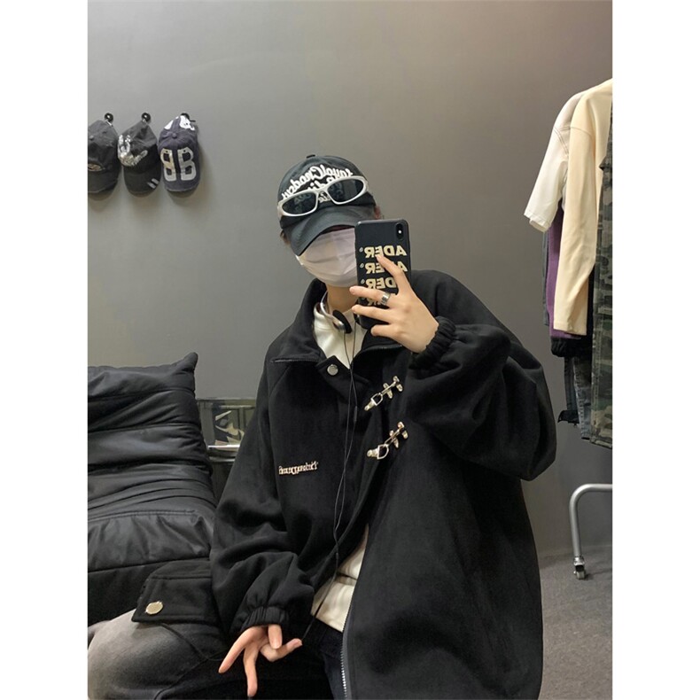 重磅！麂皮绒复合夹克飞机扣外套XH43-特P60控价：108,男装夹克,电商B367