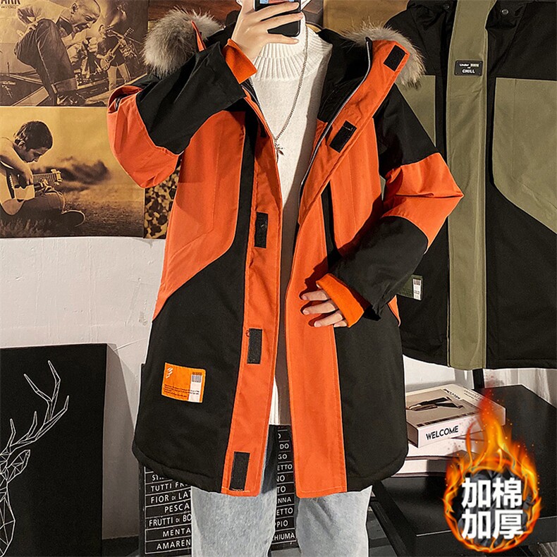 8XL-M港风棉衣男冬新款大毛领加厚棉服加厚外套货足支持各种活动,男装棉衣,钱塘717(原712)