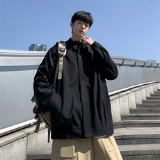 夹克男韩版潮流帅气纯色文艺2023春秋新款ins宽松外套W4730-P53，男装夹克，星座412-2