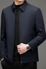 棉衣冬季新款商务休闲常规翻领风衣男宽松气质棉服MSNAN2117-P195，男装棉衣，电商B212（原钱塘6029）