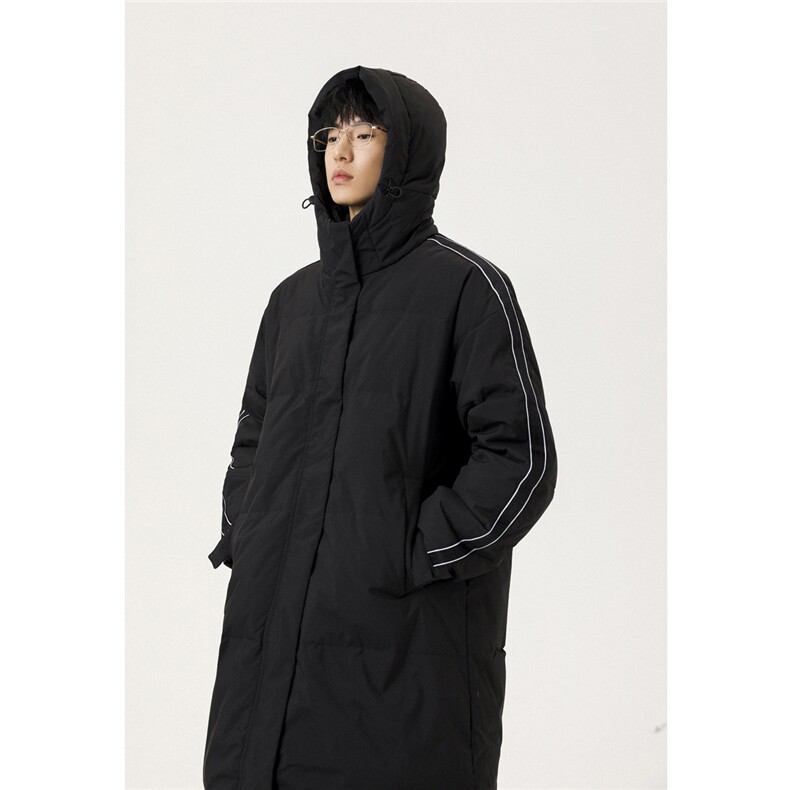 冬季新款中长款情侣韩版连帽羽绒服外套Y918/P190,男装羽绒服,星座202