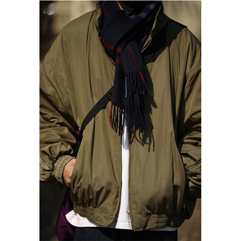 冬季短款工装棉服男女日系潮流廓形立领夹棉飞行夹克外套M2223,男装夹克,星座1116A（原606A-3）