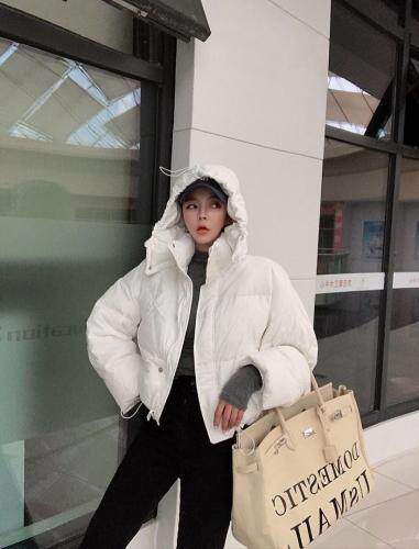 小短款羽绒服90白鸭绒SML，女装羽绒服，尚映