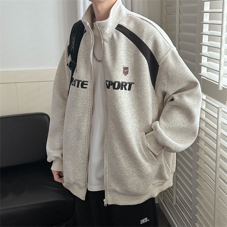 现货新款刺绣立领夹克外套男潮牌时尚休闲上衣A351-AW2518-P110,男装夹克,电商A351