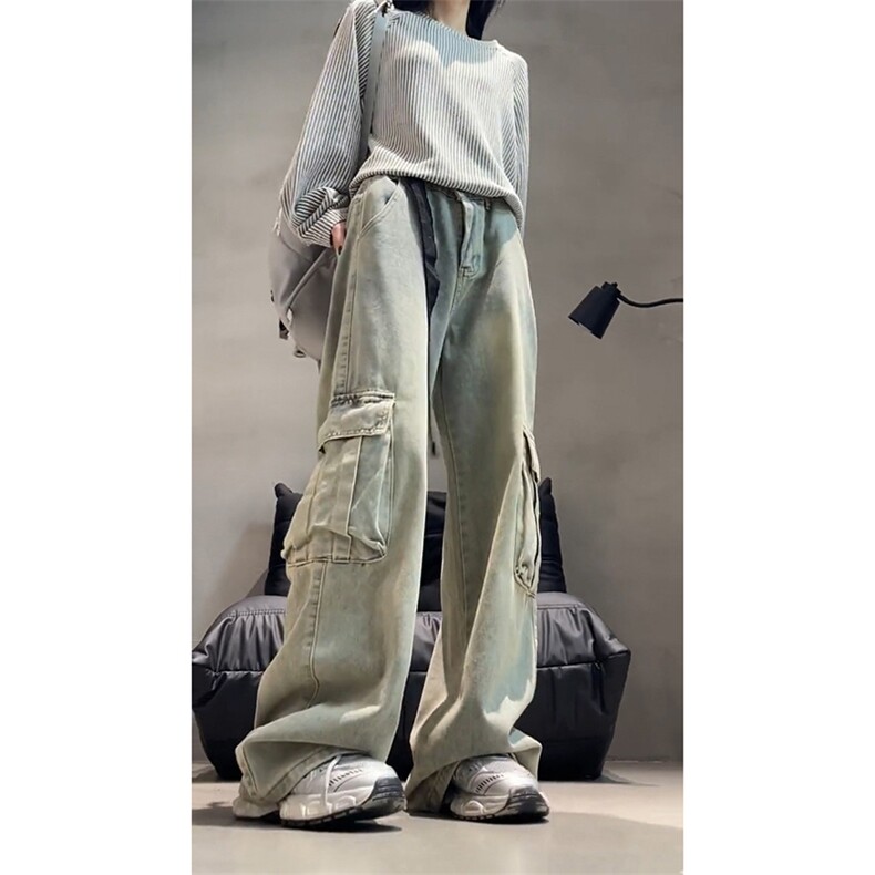 男女同款长裤牛仔裤工装裤A52-P60,男装牛仔裤,电商D312