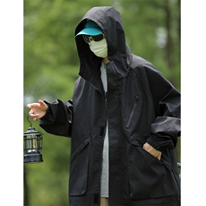 男女防水黑色冲锋衣户外机能工装夹克爬山登山服JK602-P75，男装夹克，电商B327