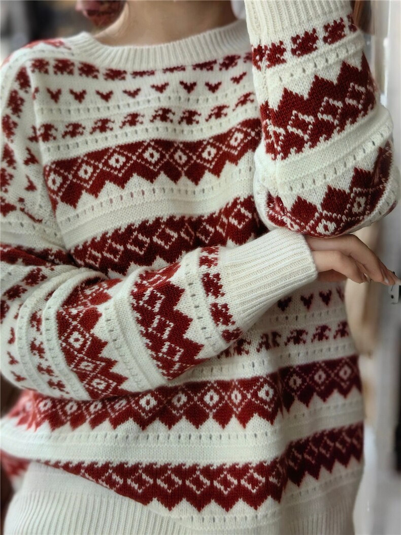 红白加条胸围110衣长63，女装针织衫/毛衣，米田羊绒