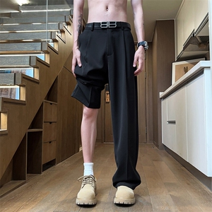 主推男士冰丝休闲直筒简洁长裤CK0818图片