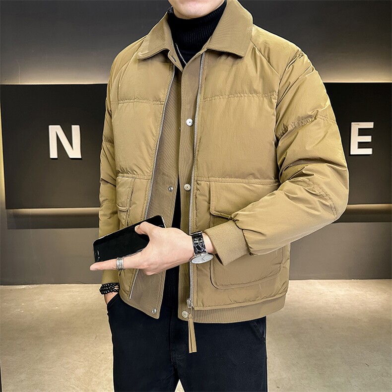冬季店主羽绒服简约时尚保暖品质数据款简约外套男6297-P185图片