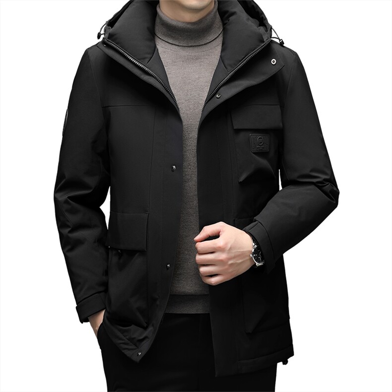 CR12375鹅绒85绒子含量精品男士休闲羽绒服数据好可主推,男装羽绒服,钱塘207-2