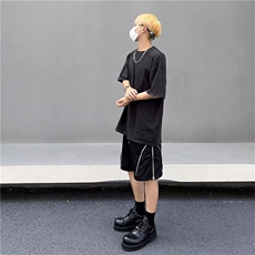 男春夏新款青少年时尚休闲裤拉链短裤CD98P40，男装休闲裤，星座1116-2