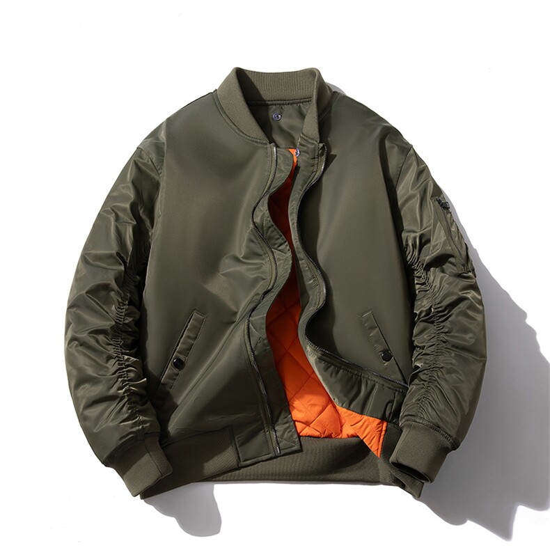 现货4色秋冬带帽情侣外套飞行服外套棉服夹克,男装棉衣,电商A105