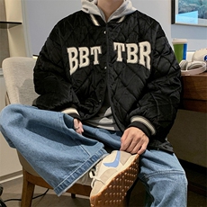 美式棒球服棉衣新款冬季外套女宽松加厚百搭休闲棉服棉袄M50-p80，男装棉衣，星座1008-1