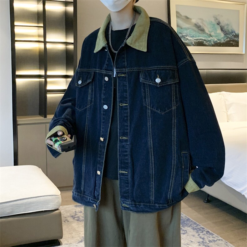 美式oversize牛仔外套男秋季潮ins潮牌宽松复古夹克JK0288-P68,男装夹克,星座308B-1