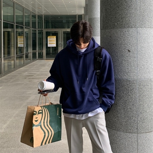 706-2-CY002秋冬男士韩版纯色连帽卫衣情侣百搭休闲外套潮图片