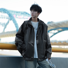 现货2025秋季新款皮衣外套男宽松PU皮夹克JK719-P85，男装皮衣，星座1209-2