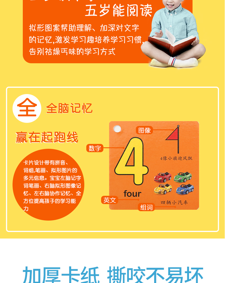 【50张】儿童早教识字卡