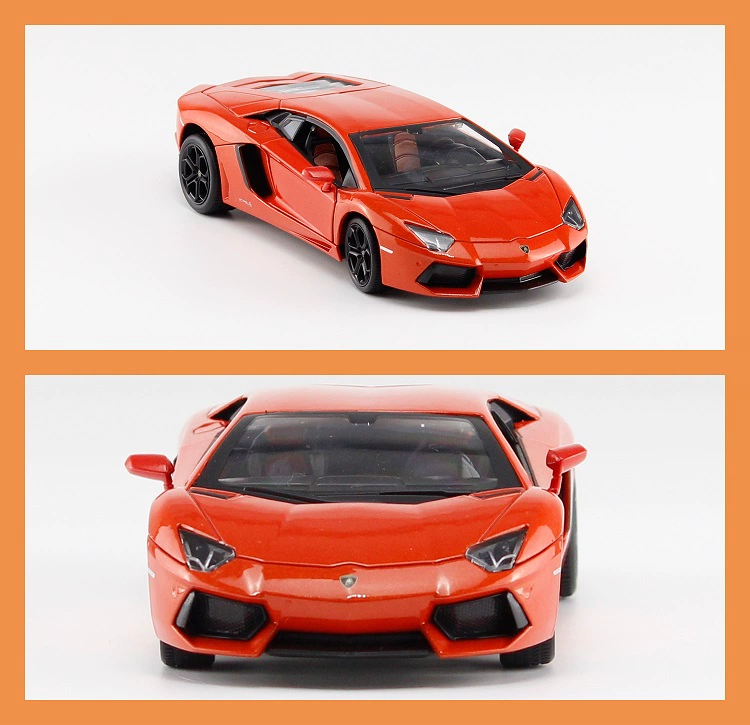 Mẫu xe đẹp nguyên bản 1/24 Lamborghini LP700 xe hợp kim tĩnh xe thể thao mô hình đồ chơi đồ trang trí