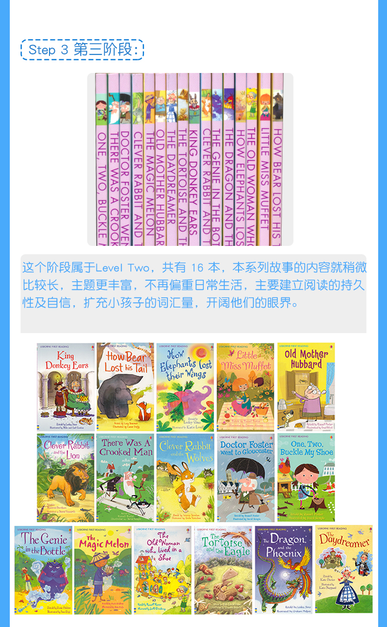 童书中的劳斯莱斯 尤斯伯恩 My Reading Library 我的第一个图书馆套装 50册 图8