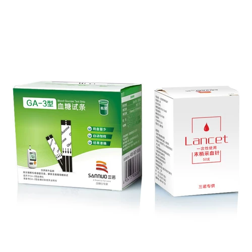 三诺 GA-3 Clool Glucose Test Примечание к крови глюкозой.